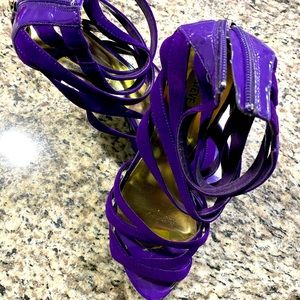 Purple Power Heeled Sandal